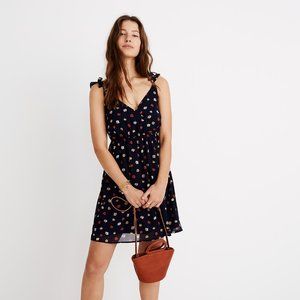 Madewell Ruffle Strap Dress in Confetti Floral